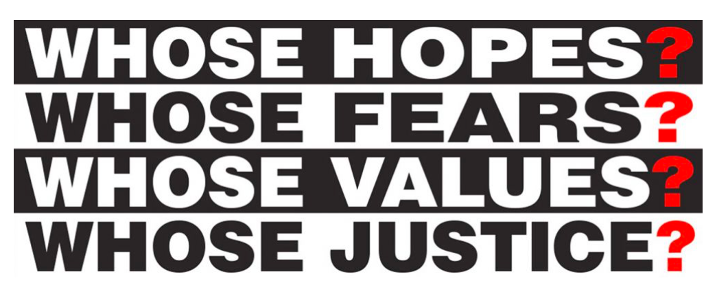 Barbara Kruger Barbara Kruger (b. 1945) is an artist who works with pictures and words. Her photography, immersive room wraps, public installations and multi-channel videos engage issues of power, pleasure, desire, disgust, money and mortality. Her work is in the permanent collections of the Whitney Museum, The Museum of Contemporary Art, Los Angeles, The Hammer Museum, The Los Angeles County Museum of Art, The Art Institute of Chicago, The Guggenheim Museum, and the Broad Art Foundation among others. Her critical writings have focused on images, culture, and the world of appearances. She is a Professor at the University of California, Los Angeles. Kruger lives in Los Angeles and New York. Image credit: Barbara Kruger, Untitled (Whose?), 2017. Archival pigment print, 30 x 80 inches. Courtesy of artist Events with this artist Barbara Kruger Untitled (School) where to go: Various Locations, NYC Streets Barbara Kruger’s wrapped school bus can be seen driving around Manhattan and parked outside various Performa venues throughout the Biennial. Grounded in activism, feminism and community, Kruger’s signature text is reproduced on a large-scale vinyl format, covering the bus’s forty–foot-long shell. Free Barbara Kruger Untitled (The Drop) Performa 17 Biennial Hub 427 Broadway New York, NY 10013 Barbara Kruger's first live performance. $5 Book Tickets Barbara Kruger (Billboard) Untitled (Know, Believe, Forget) Billboard at 10th Avenue and 17th Street (Viewable from the High Line). Barbara Kruger uses her instantly recognizable—and frequently appropriated—visual style of delivering highly charged, terse phrases in white Futura Bold font over red blocks to deliver messages around consumerism and feminism inside a skate park, and other public places. Free Barbara Kruger at Coleman Skatepark Untitled (Skate) Coleman Skatepark Monroe St, New York, NY 10002 Monroe Street at Market Street The skatepark is located in Coleman Square Playground which lies on the border between Chinatown and the Lower East Side. Created in partnership with NYC Parks and skate park designer Steve Rodriguez, Barbara Kruger will employ her signature effects and strategies to broadcast messages that engage issues of and ideas about power, desire, adoration, contempt, and capital at New York’s most popular skatepark underneath the Manhattan Bridge. Free