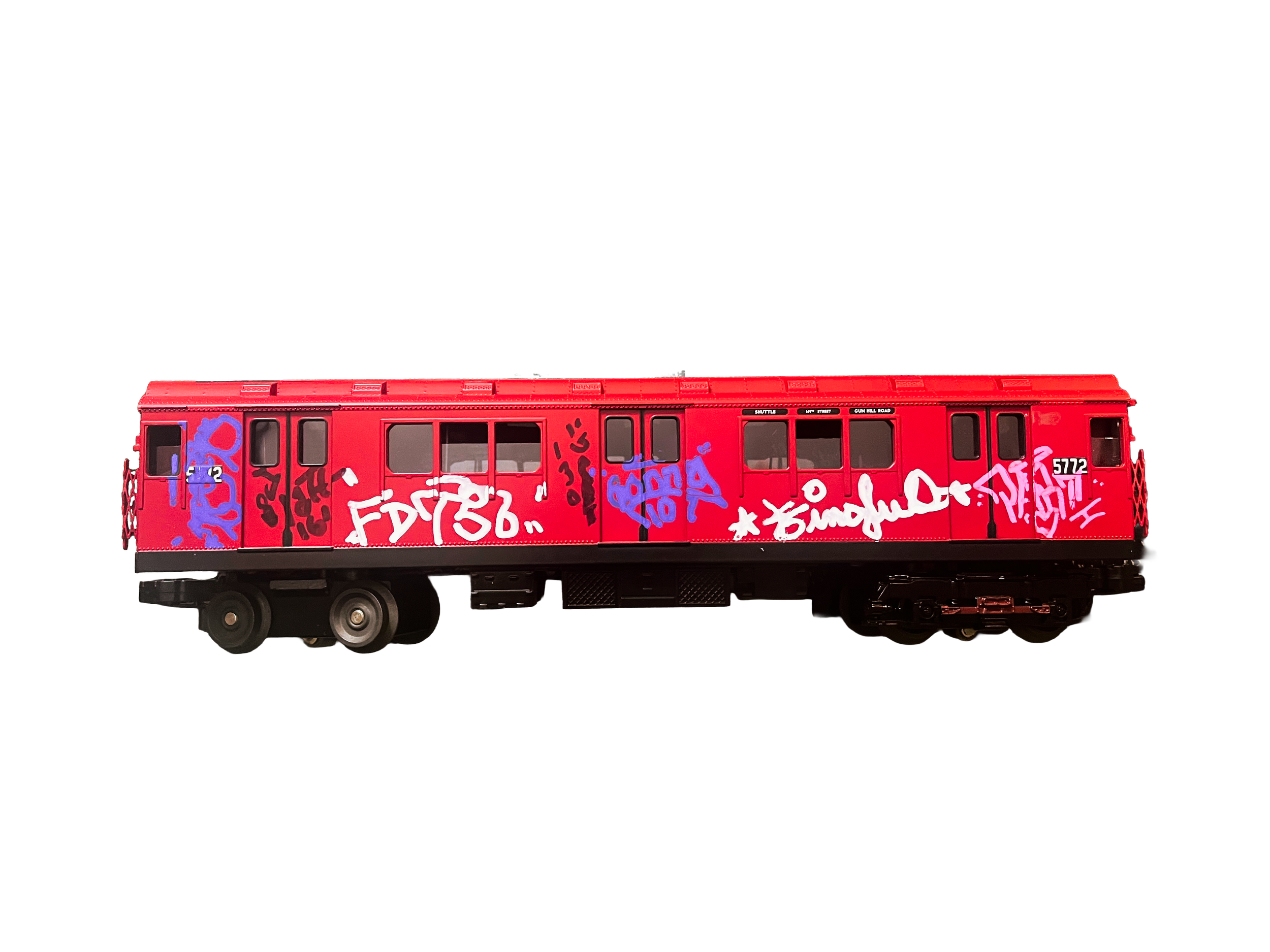 Al Diaz mta subway graffiti model train car 0 gauge
