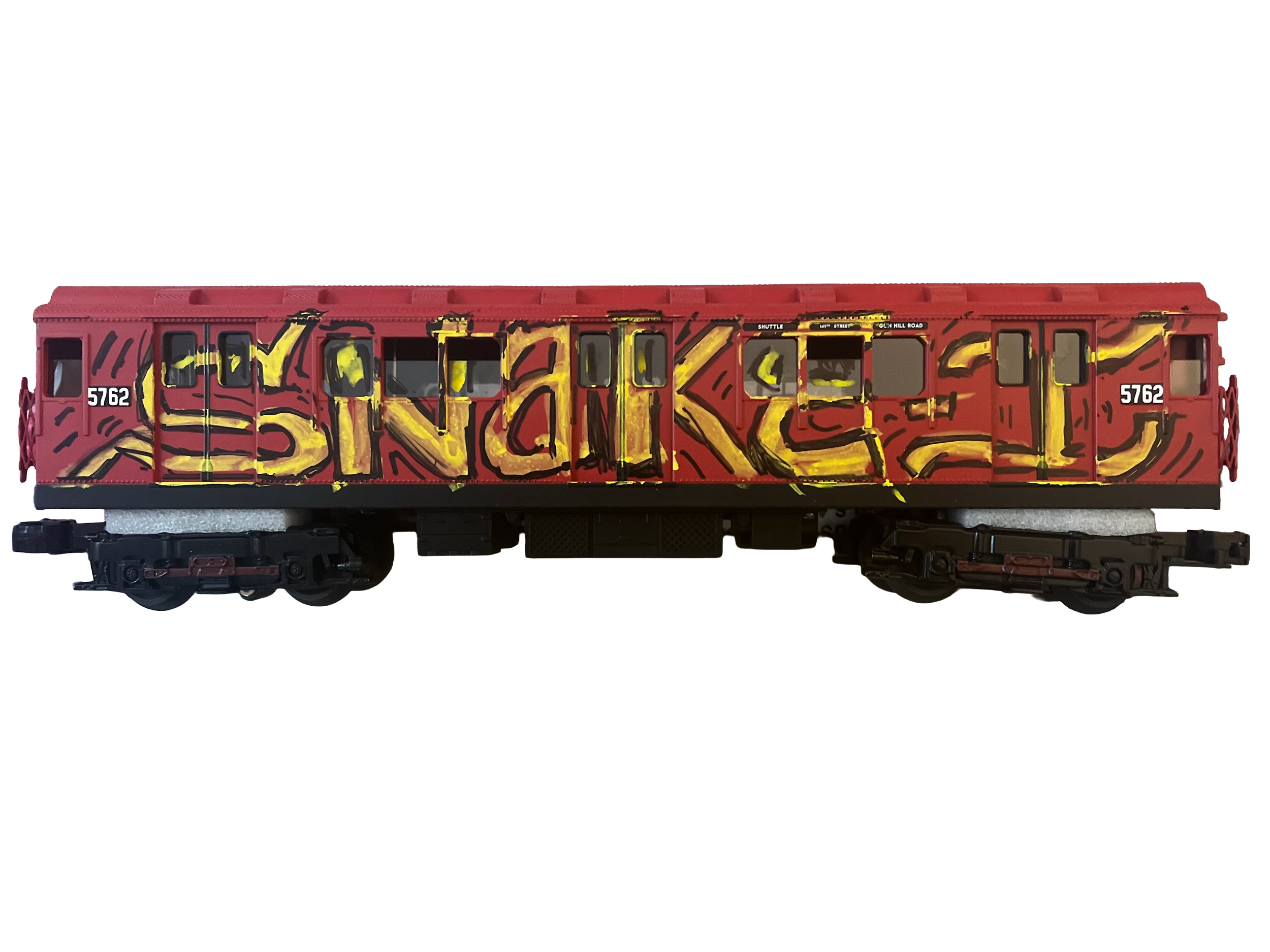 Snake1 Custom painted MTH Railking model train subway mta nyc graffiti