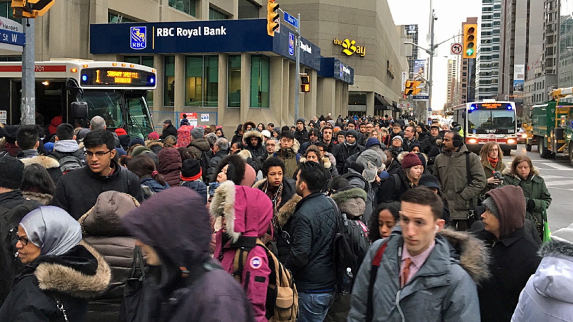 Transit massacre due to shutdown of subways.