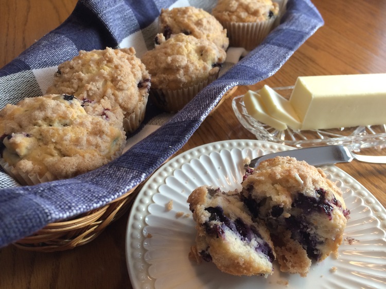 Blueberry Muffins with Streusel