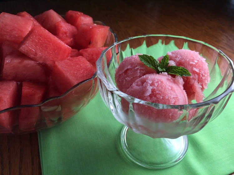 Watermelon Mint Sorbet