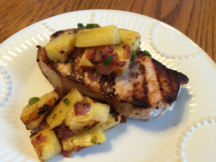 Grilled Pork Chops with Pineapple