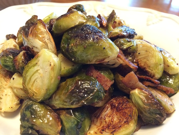 Roasted Bacon Brussel Sprouts