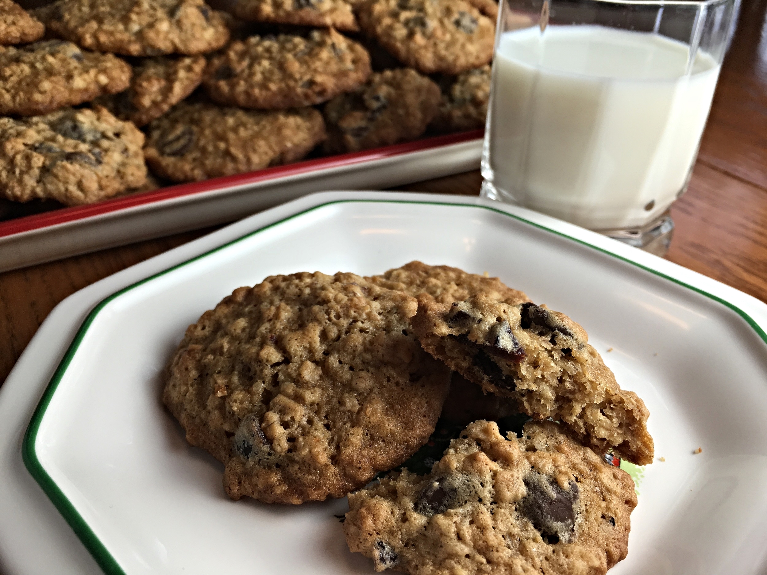 Cherry Chocolate Oatmeal Cookies