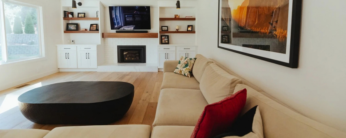 pacific northwest modern living room layout in bremerton, washington