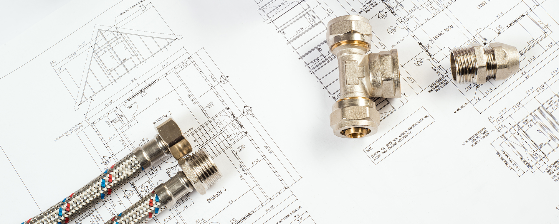 plumbing floorplan for interior bathroom remodel in Bremerton Washington