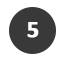 A black circle with the number five inside.