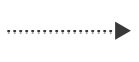 A simple graphic of a dotted arrow pointing to the right.