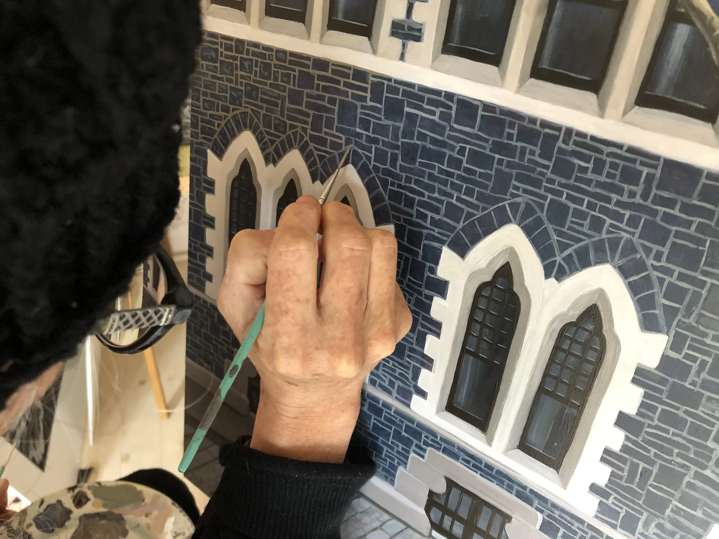 Getting into the details of the stonework...