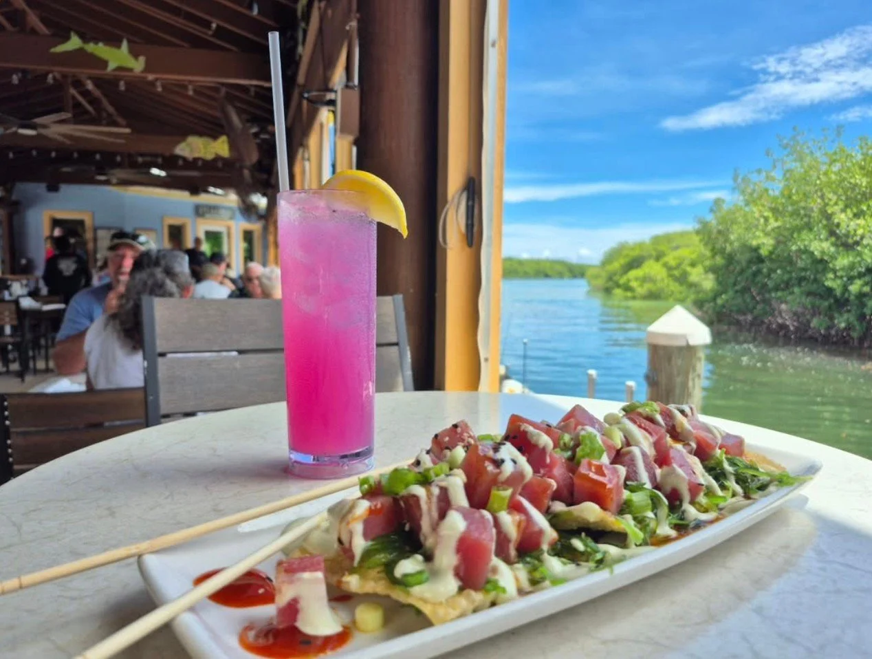 Savor seaside vibes at @islandgrillkeys where seafood is fresh, sushi delights, live music and sunset views await! 🍹✨🍣⁠
⁠
Open daily - 9am to 9pm ⁠
⁠
#islandgrill #islamoradaeats #keysvibes #islamorada #floridakeys #flkeys #familyowned