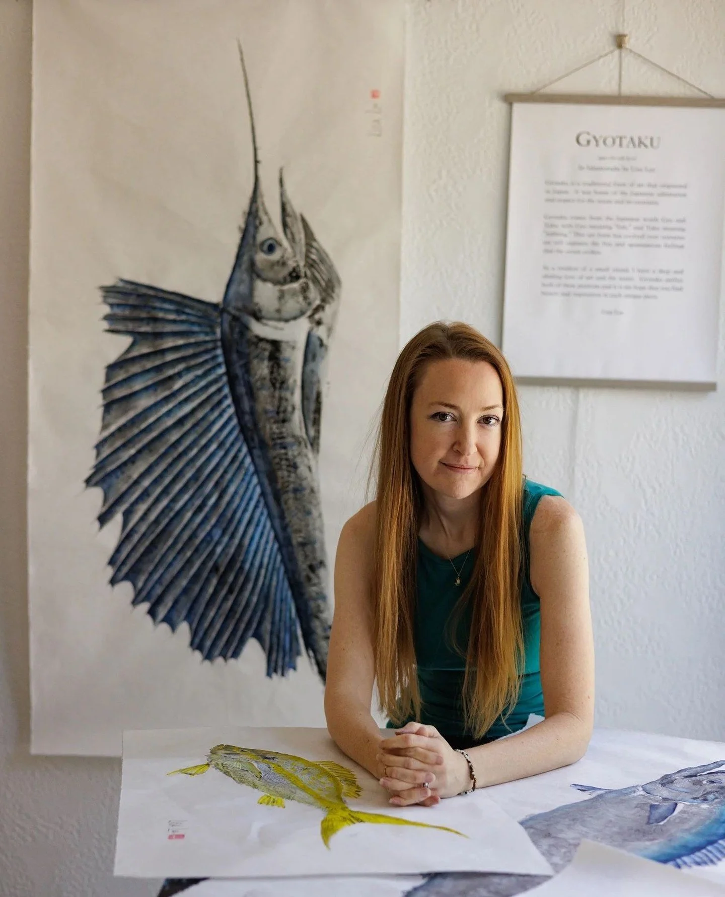 Real fish. Real art. Real Islamorada vibes 🐟🎨🌴⁠
⁠
Open Daily 12pm - 5pm⁠
⁠
#islamorada #gyotaku #floridakeys #flkeys #smallbusiness #fishart