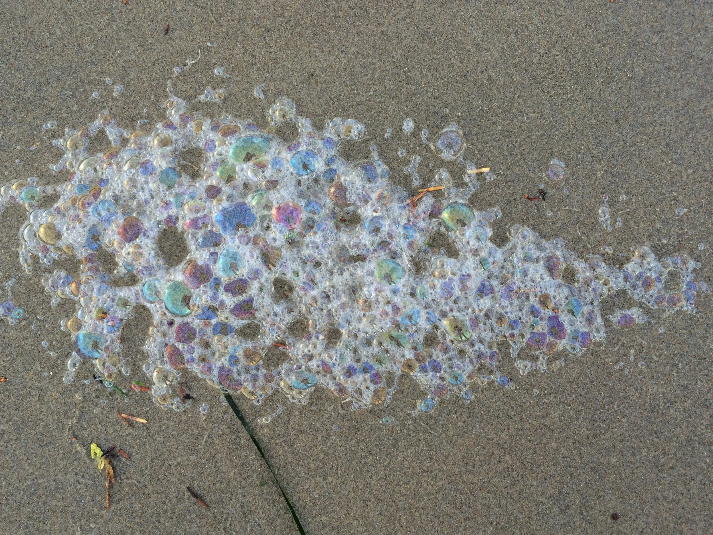 Bubbles on the beach 