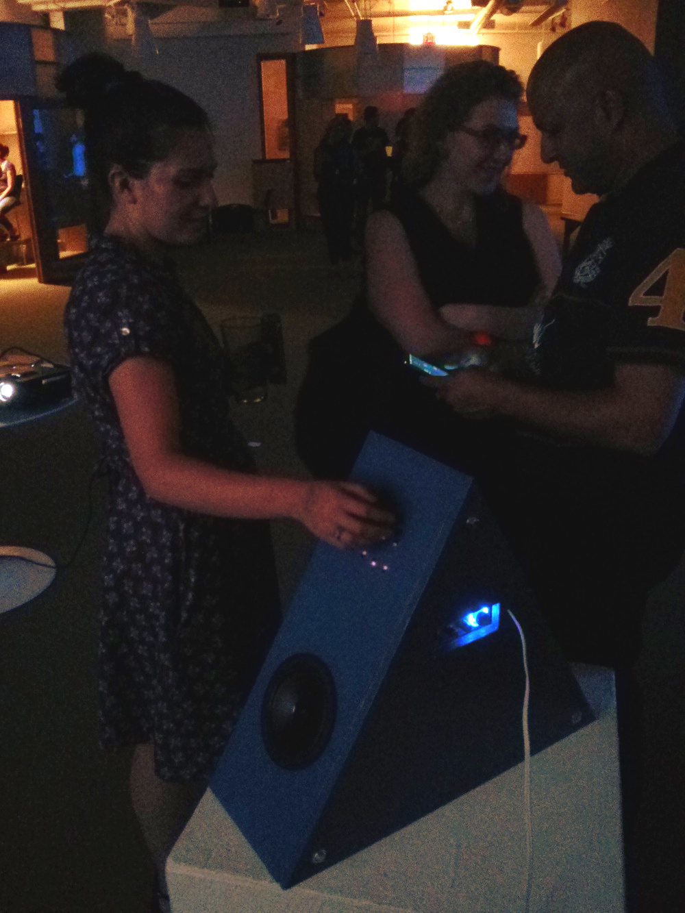 Triangulation at Boston Creative Coders' Tech Poetics Event