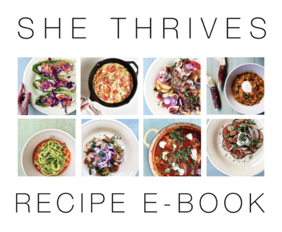 She Thrives Recipe E-Book