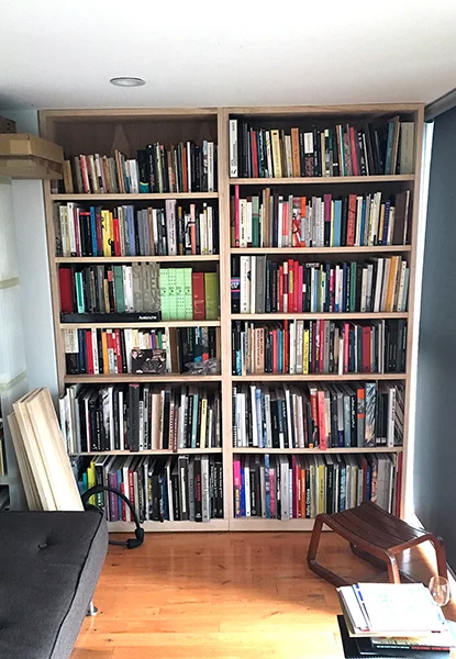 custom inset shelving for private clients