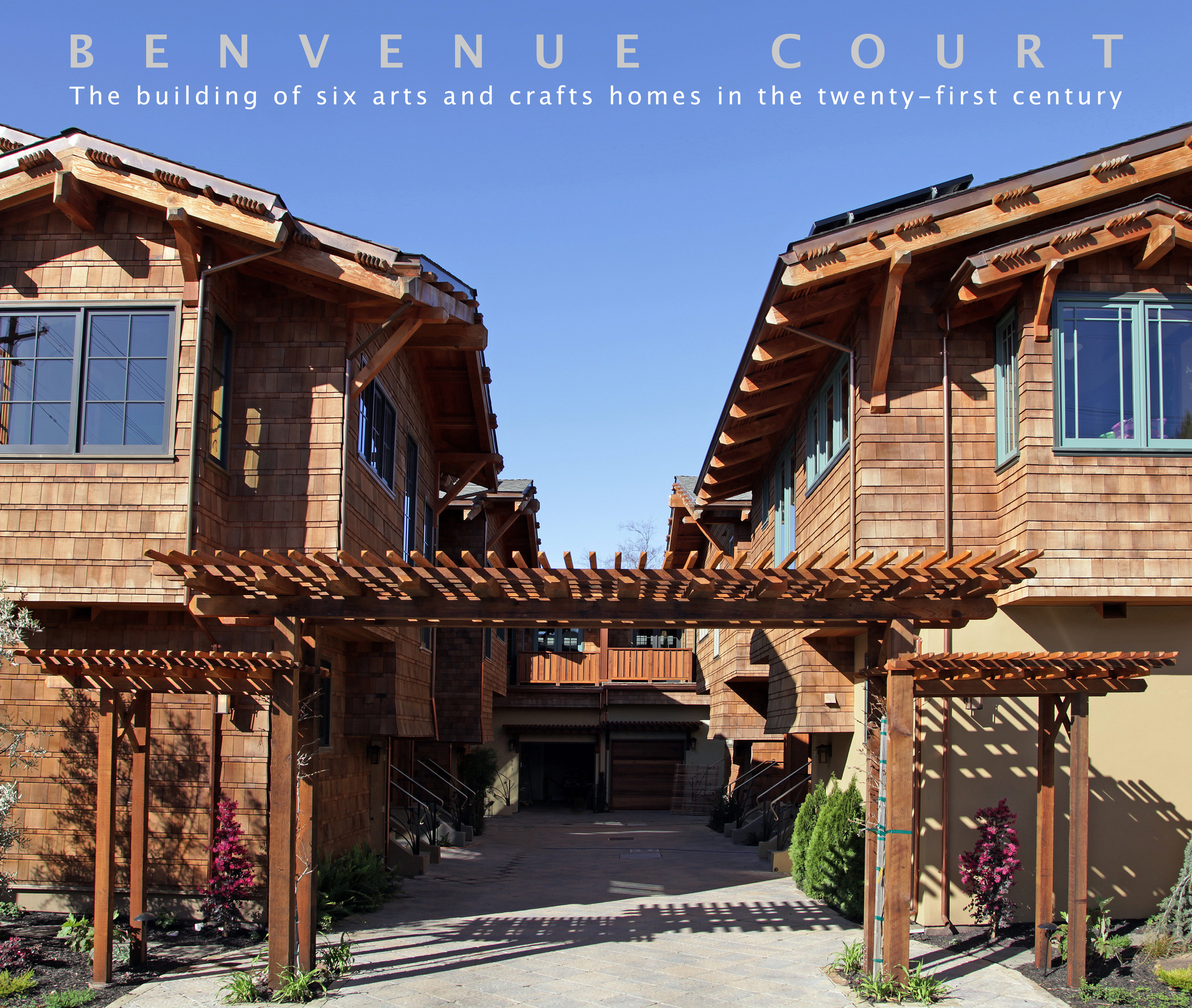 Benvenue Court Hardcover. 13 by 11 inches, 102 pages The building of six arts and crafts homes in the twenty-first century A visual story of the process of building six modern arts and crafts houses in Berkeley, California. The book covers the progression of the construction from the very beginning until the end.