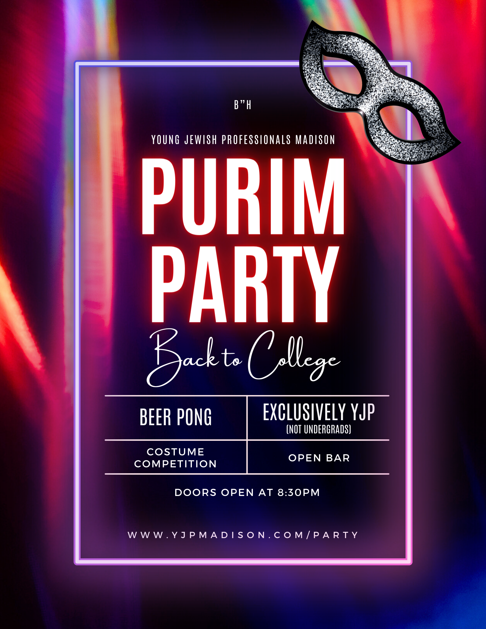 YJP Purim back to College