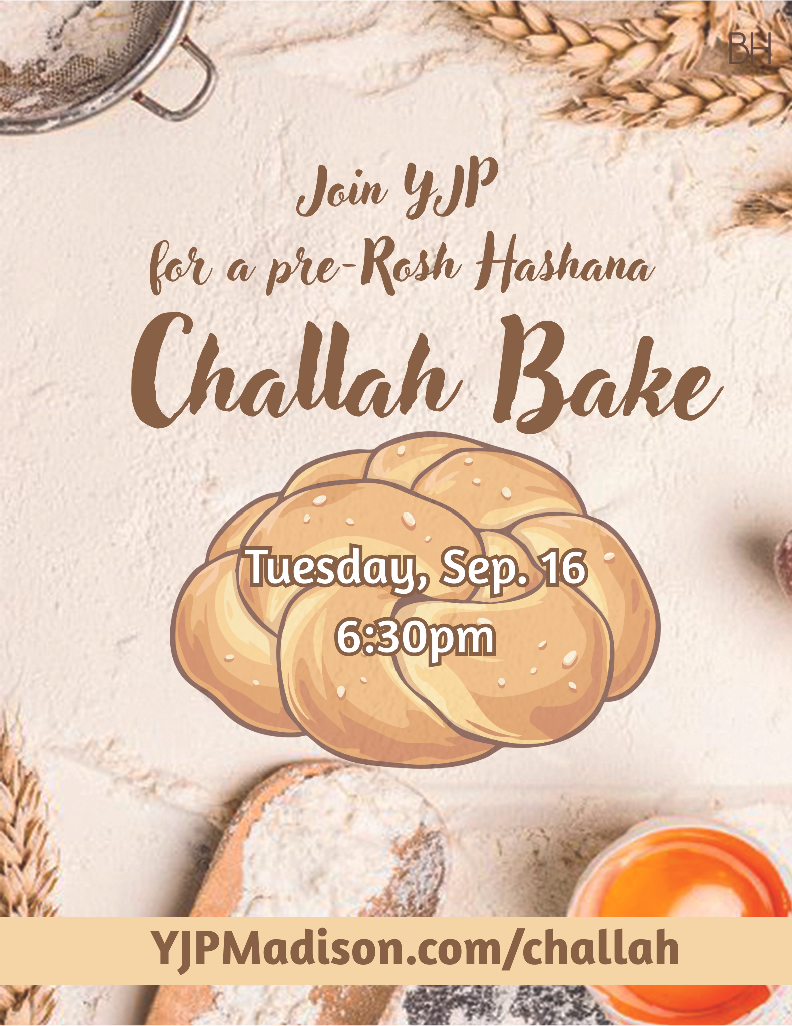 YJP Pre-Rosh Hashana Challah bake