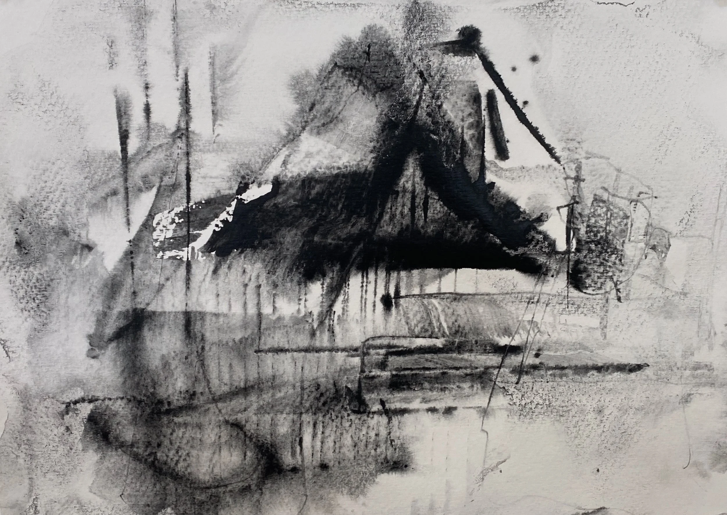 Landscape 1 
Acrylic paint on paper,15 x 11 inches, 2023