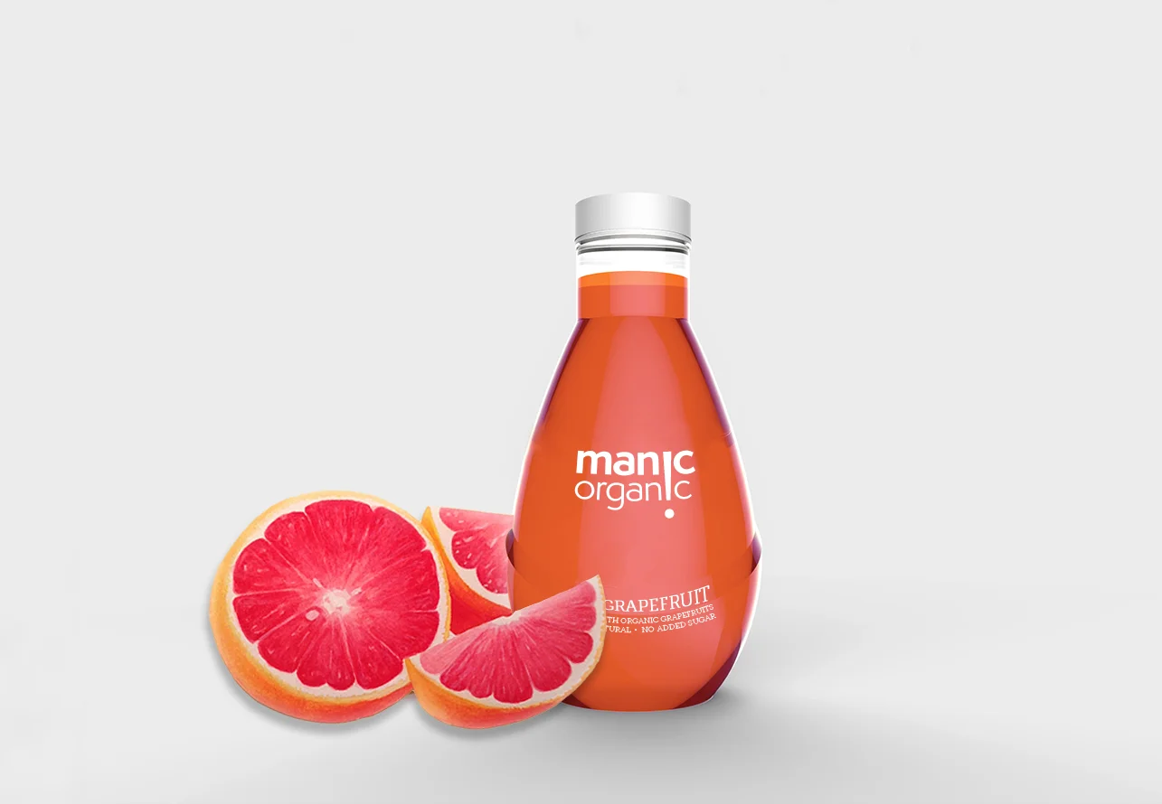     Created a hypothetical advertisement for a grapefruit flavor for Manic Organic using the grapefruit spot illustration that was created on paper using watercolor and gouache.&nbsp; 