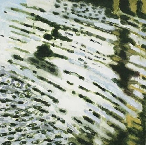 Surface:Water Currents oil on canvas 16 x 16"