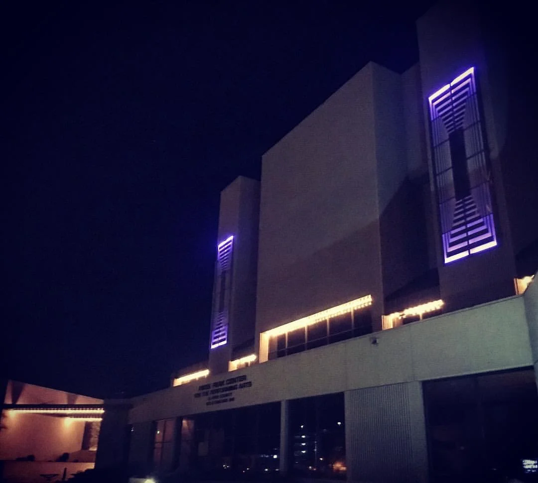 Cascading Light at Pikes Peak Center, Colorado Springs, CO.