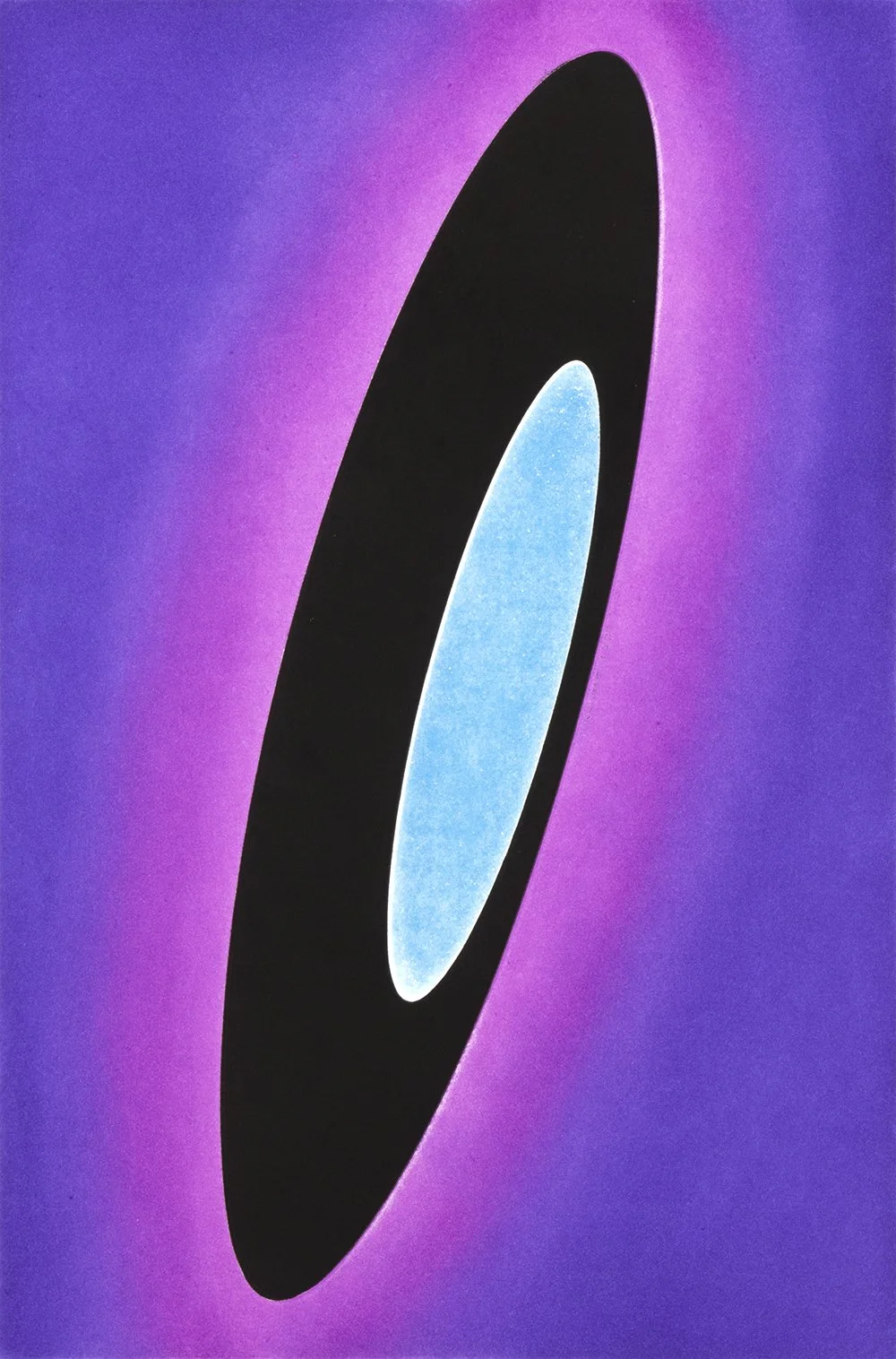Light Ellipse 3, 2022 Edition of 5 aquatint etching 24 1/2" x 18" Printer Oehme Graphics, Steamboat, CO Inventory Number: OG22CP1769