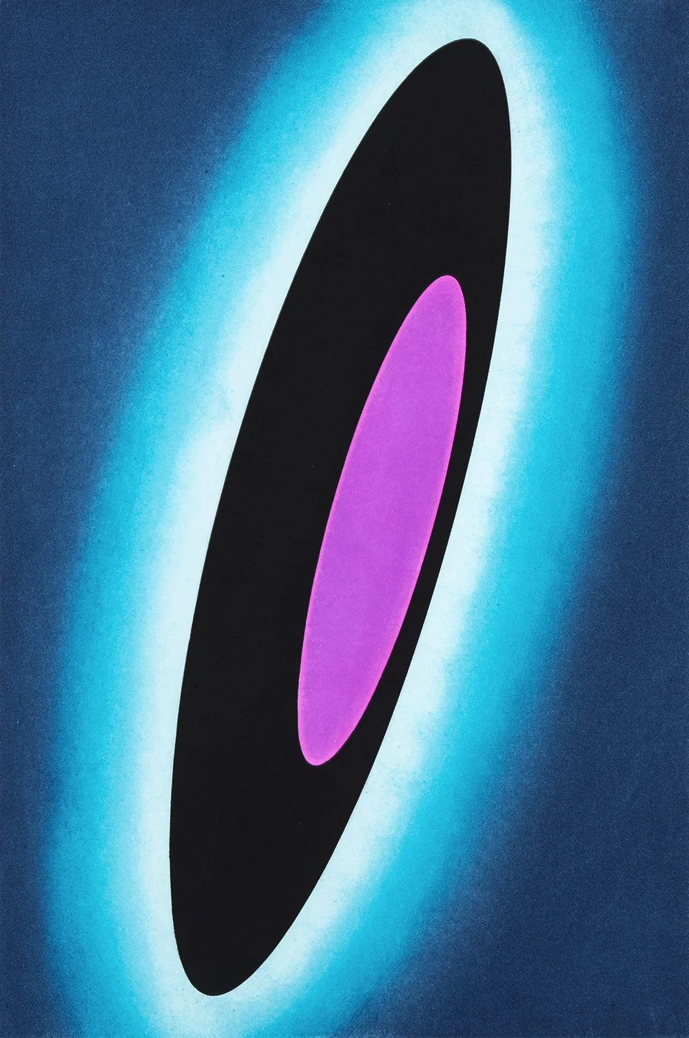 Light Ellipse 4, 2022 Edition of 5 aquatint etching 24 1/2" x 18" Printer Oehme Graphics, Steamboat, CO Inventory Number: OG22CP1770