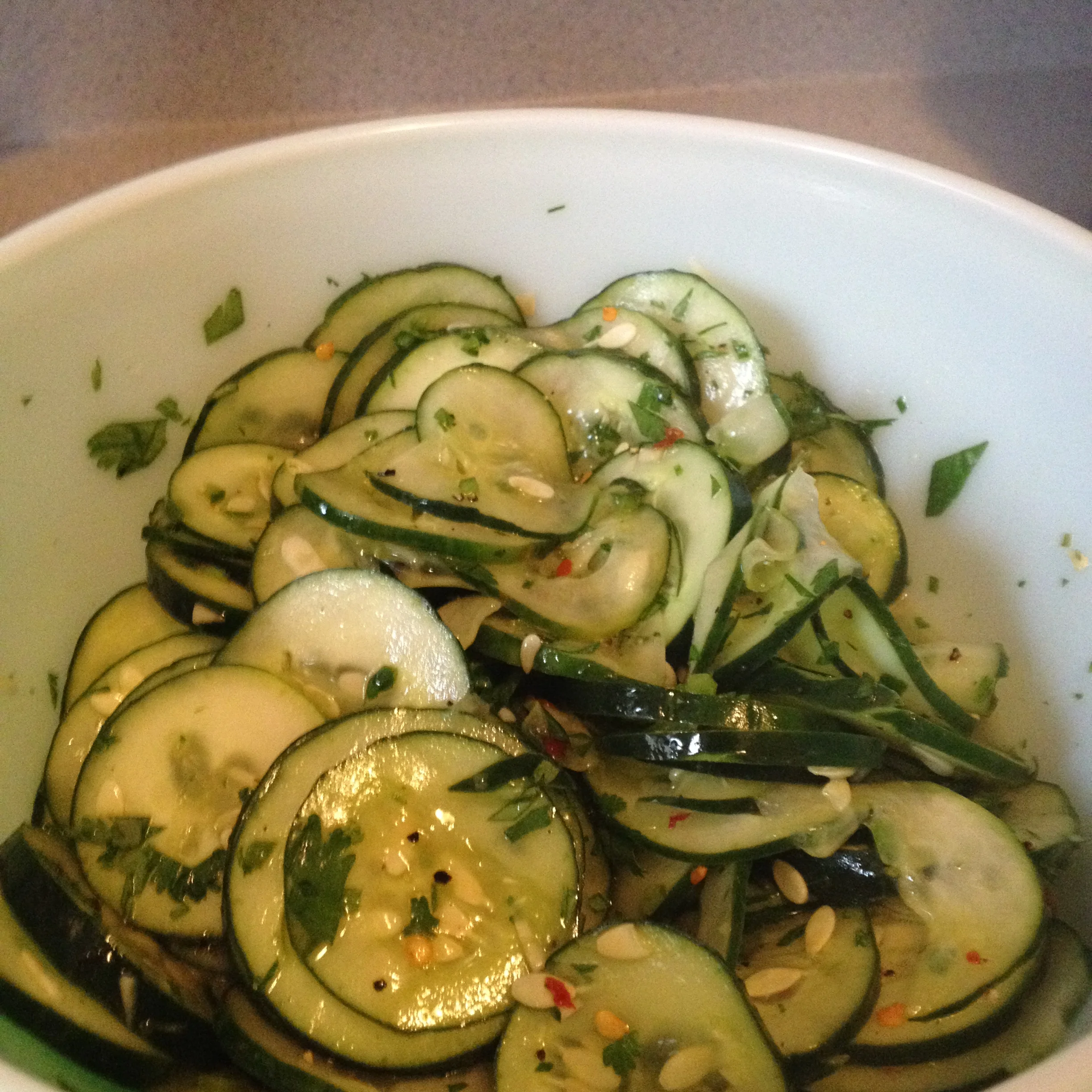 Cucumber Salad & Grilled Corn