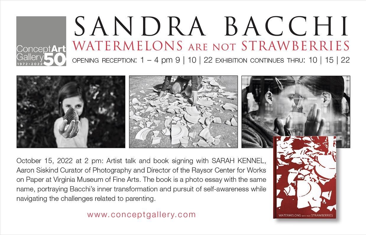 SAVE THE DATE!
I&rsquo;m excited to invite you all to my solo exhibition Watermelons Are Not Strawberries @conceptartgallery in Pittsburgh.

Opening reception: September 10th from 1-4pm

Artist talk and book signing: October 15 th at 2pm. 
I will be 