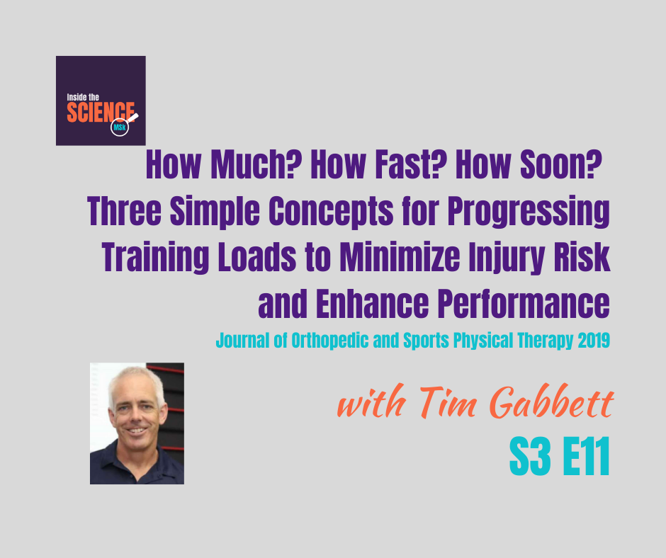 Three Concepts for Progressing Training Loads to Minimize Injury Risk Enhance Performance MECHANICAL CARE FORUM