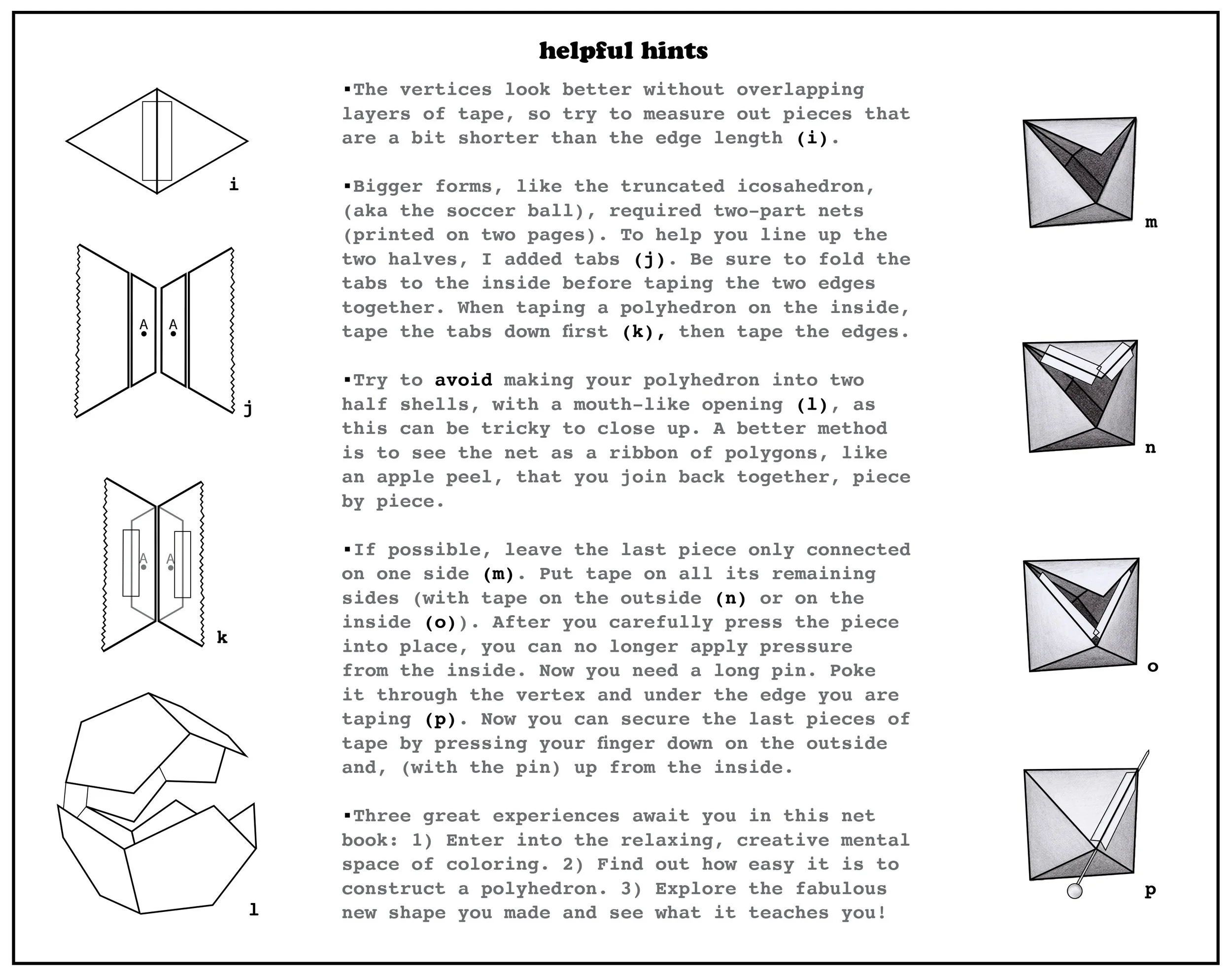Instructions and Helpful Hints are included in all 3 Net Books