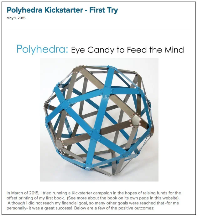 Polyhedra Kickstarter - First Try