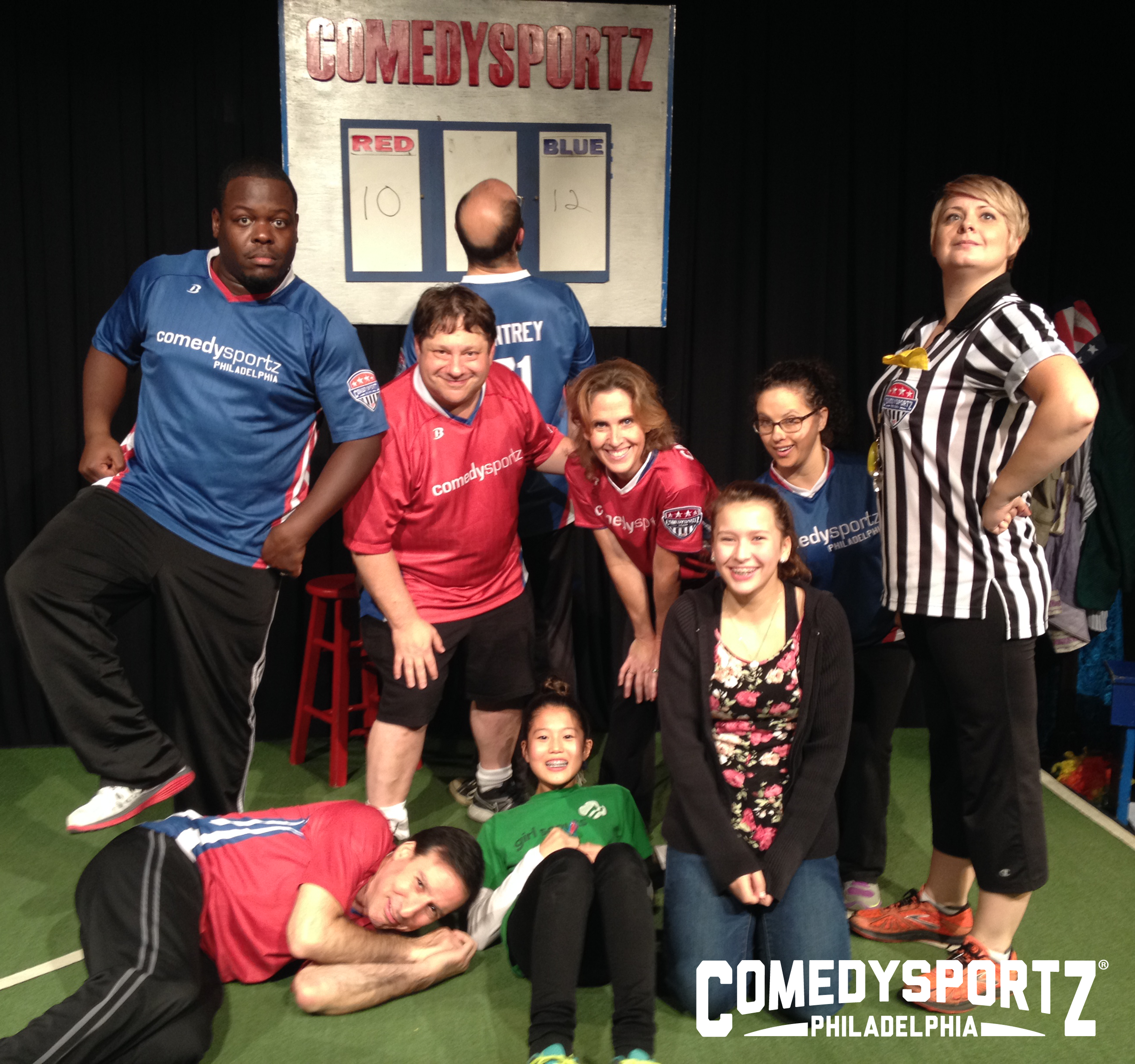 ComedySportz Players and the Girl Scouts