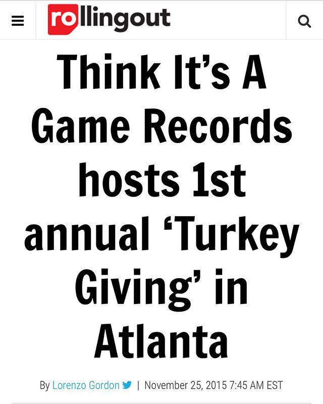 Thanks to everybody for making our 1st annual turkey giving a success check out the article on rollingout.com #thinkitsagame