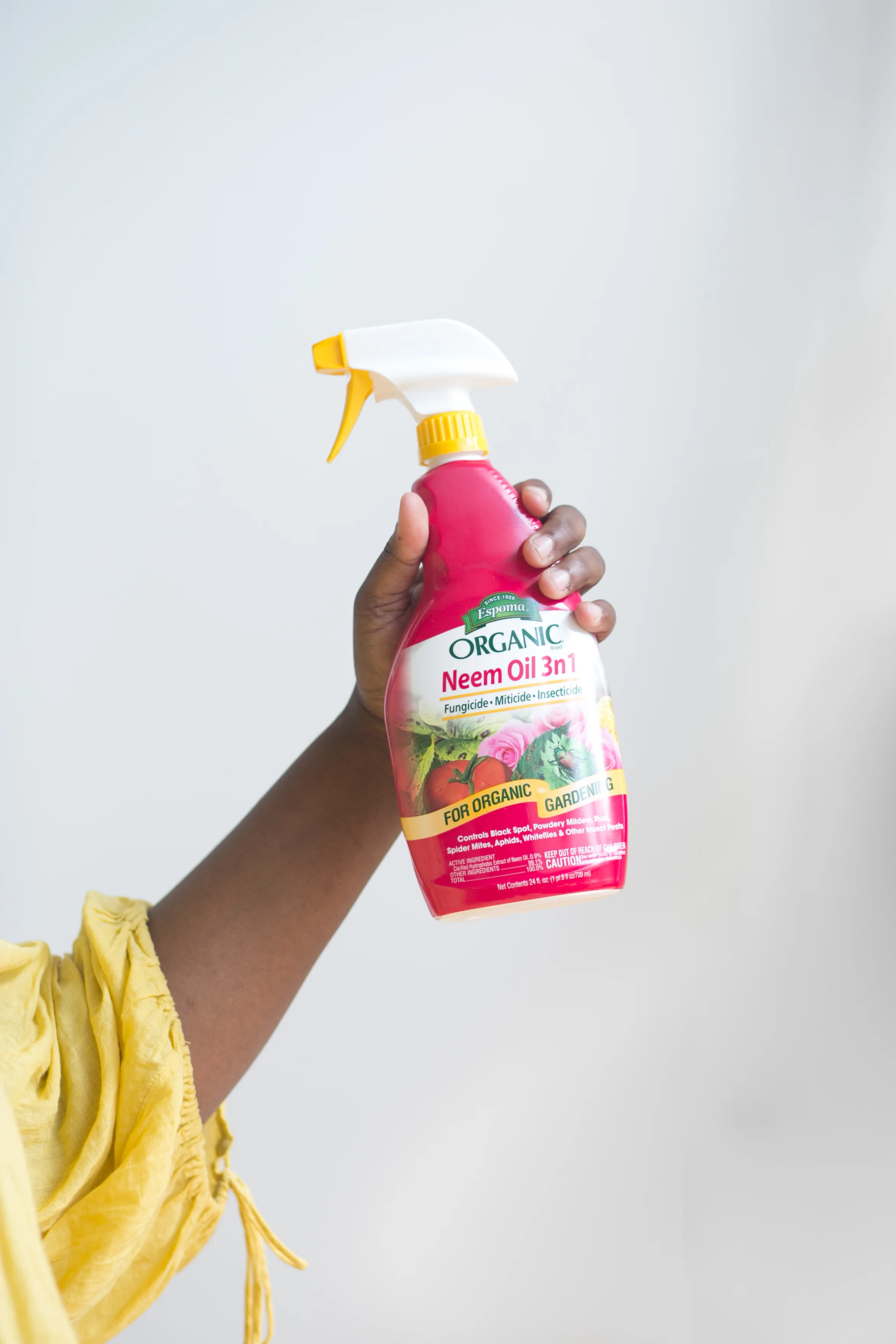 Neem oil is beneficial for pest prevention because it fights not only insects, but also fungi and mites.