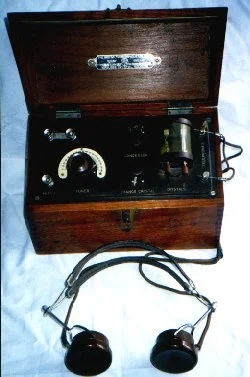  Crystal home radio set, early 20th century
