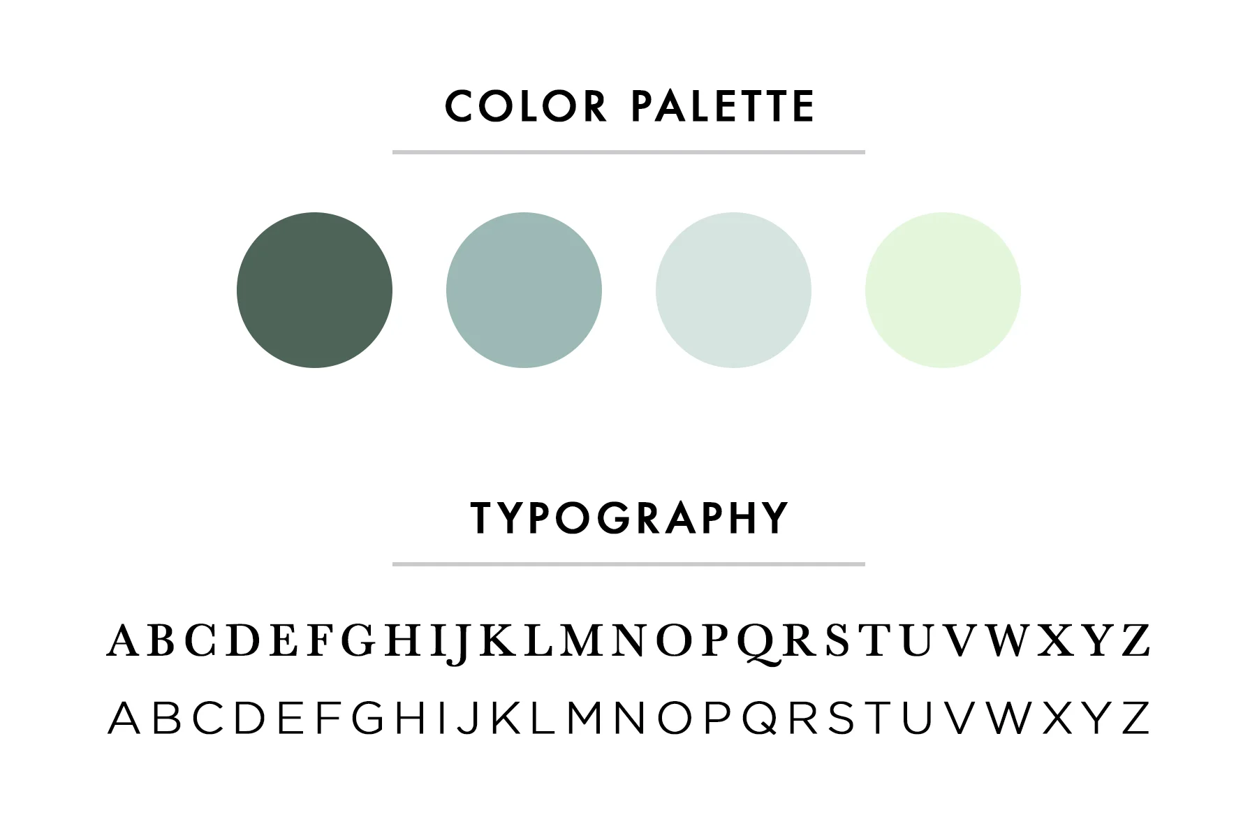 An example of a mood board for your site.