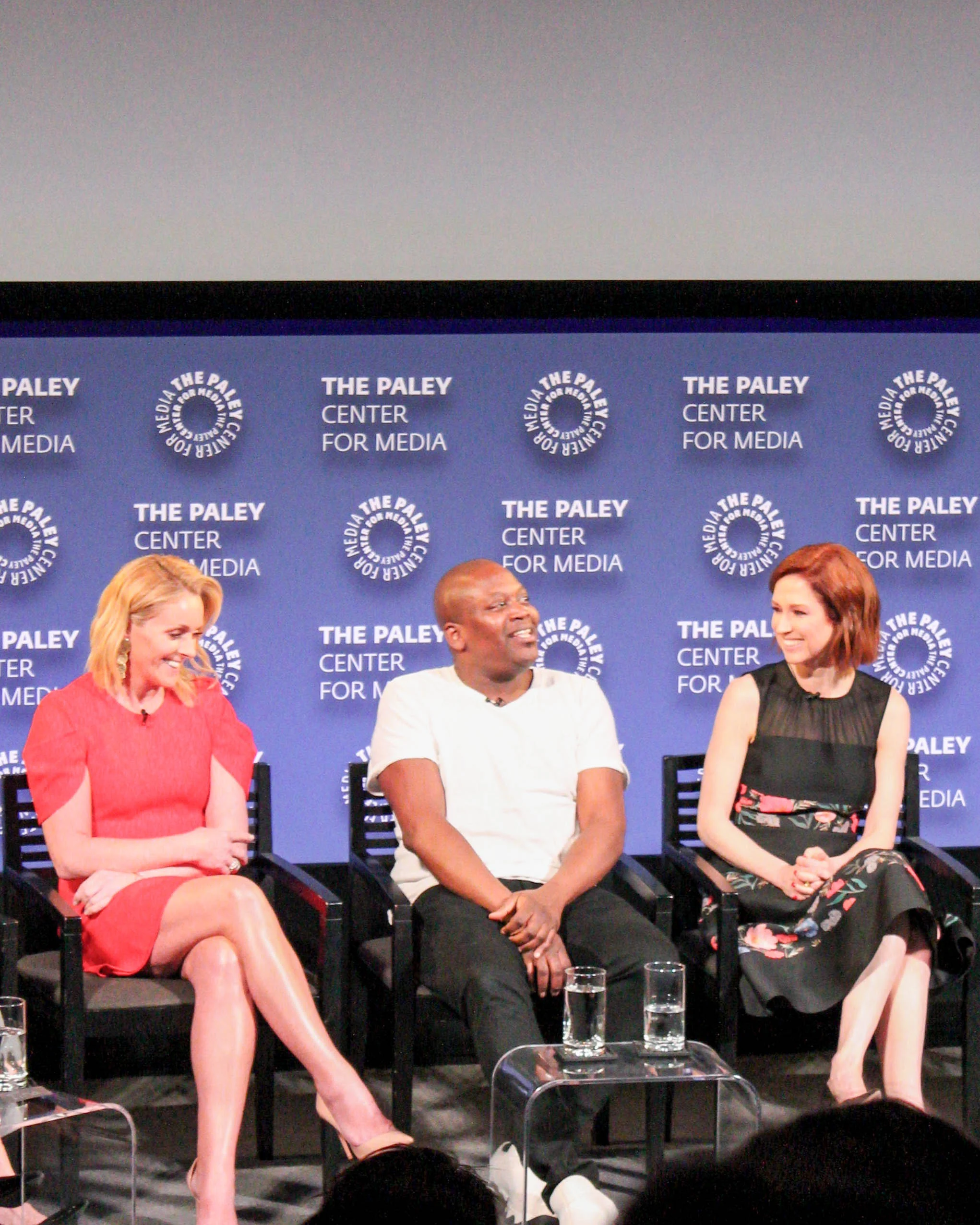 FROM LEFT TO RIGHT: Jane Krakowski (Jacqueline), Tituss Burgess (Titus), Ellie Kemper (Kimmy)