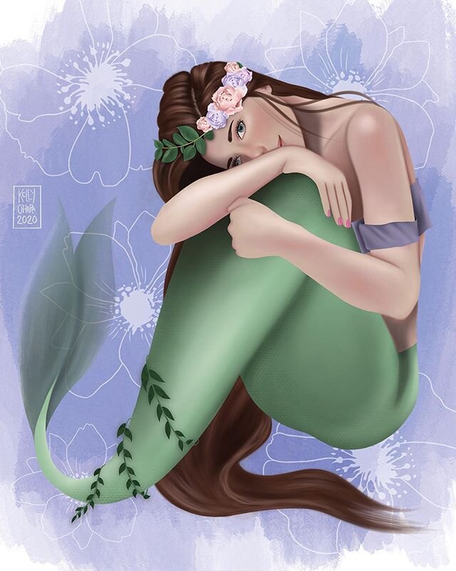 A leftover #MerMay pairing that I just finished. This one started out as the #Zodiac prompt from @judyblu27 and @madie_arts #MerMay2020 list. She is roughly based on the #Virgo sign which is my zodiac sign. Was also trying to do something different o