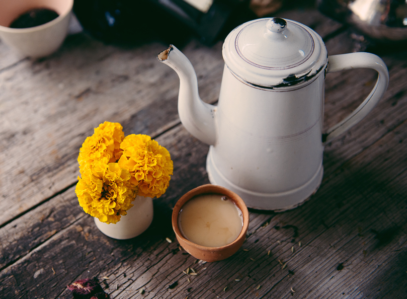 Seven Seas Tea traditional organic Indian Chai. Image by Russell Ord Photography