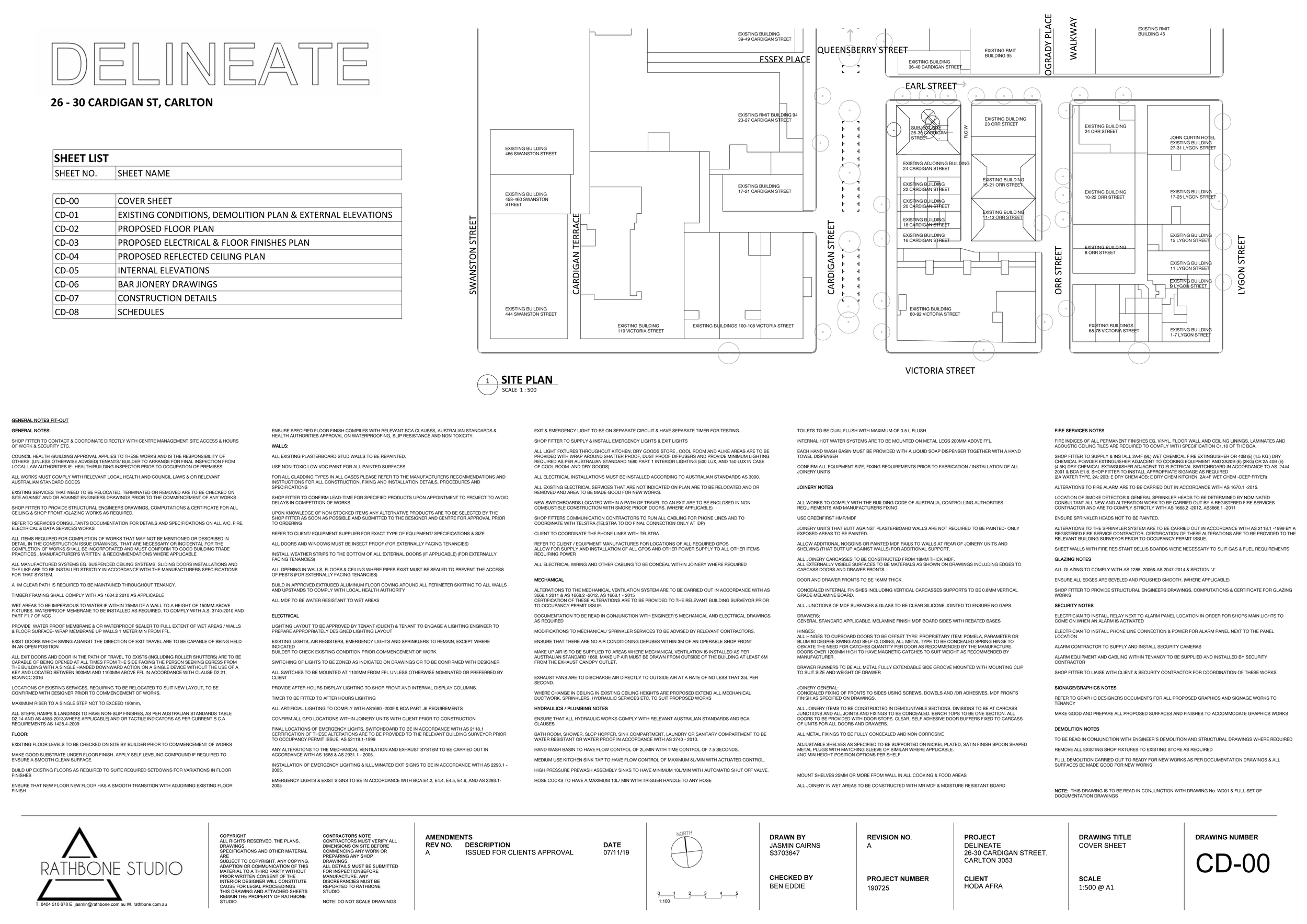 DELINEATE FINAL DOCUMENTATION - Sheet - CD-00 - COVER SHEET.png