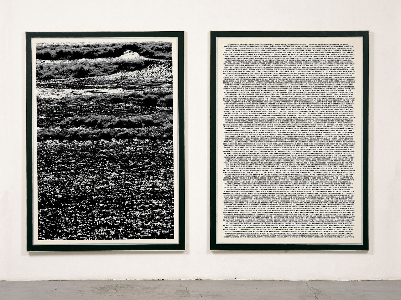 Guy Peppin Beachhead 2013. Screen-print on paper (150 × 100 cm each.)