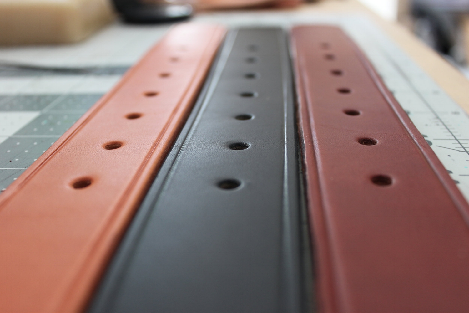 Mens Belt | Handmade Leather Edge Scoring