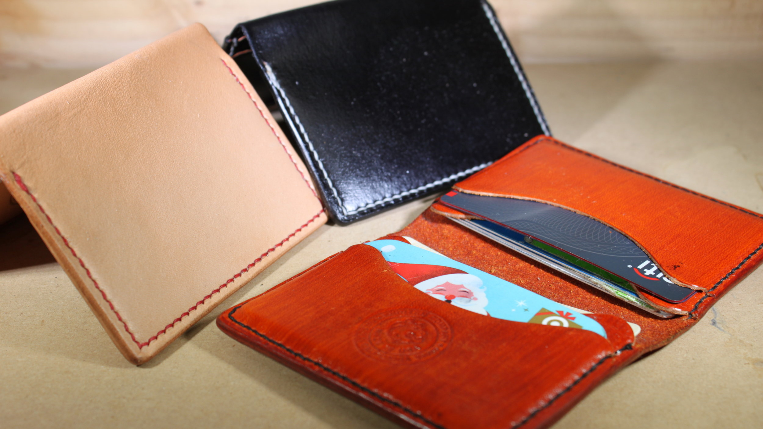 Leather Credit Card Wallets | Handmade in USA | Gatto-1