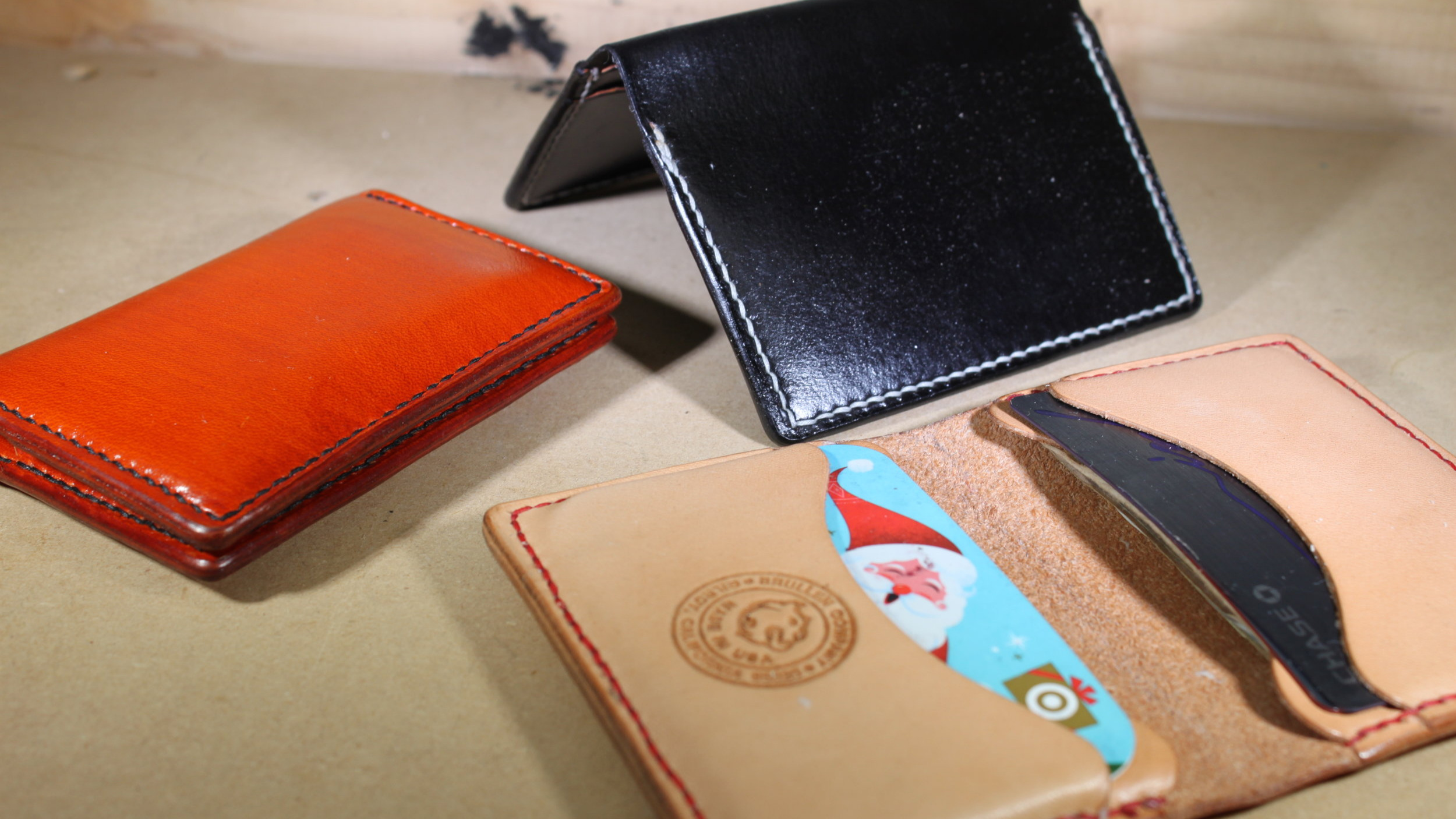 Leather Credit Card Wallets | Handmade in USA | Gatto-1