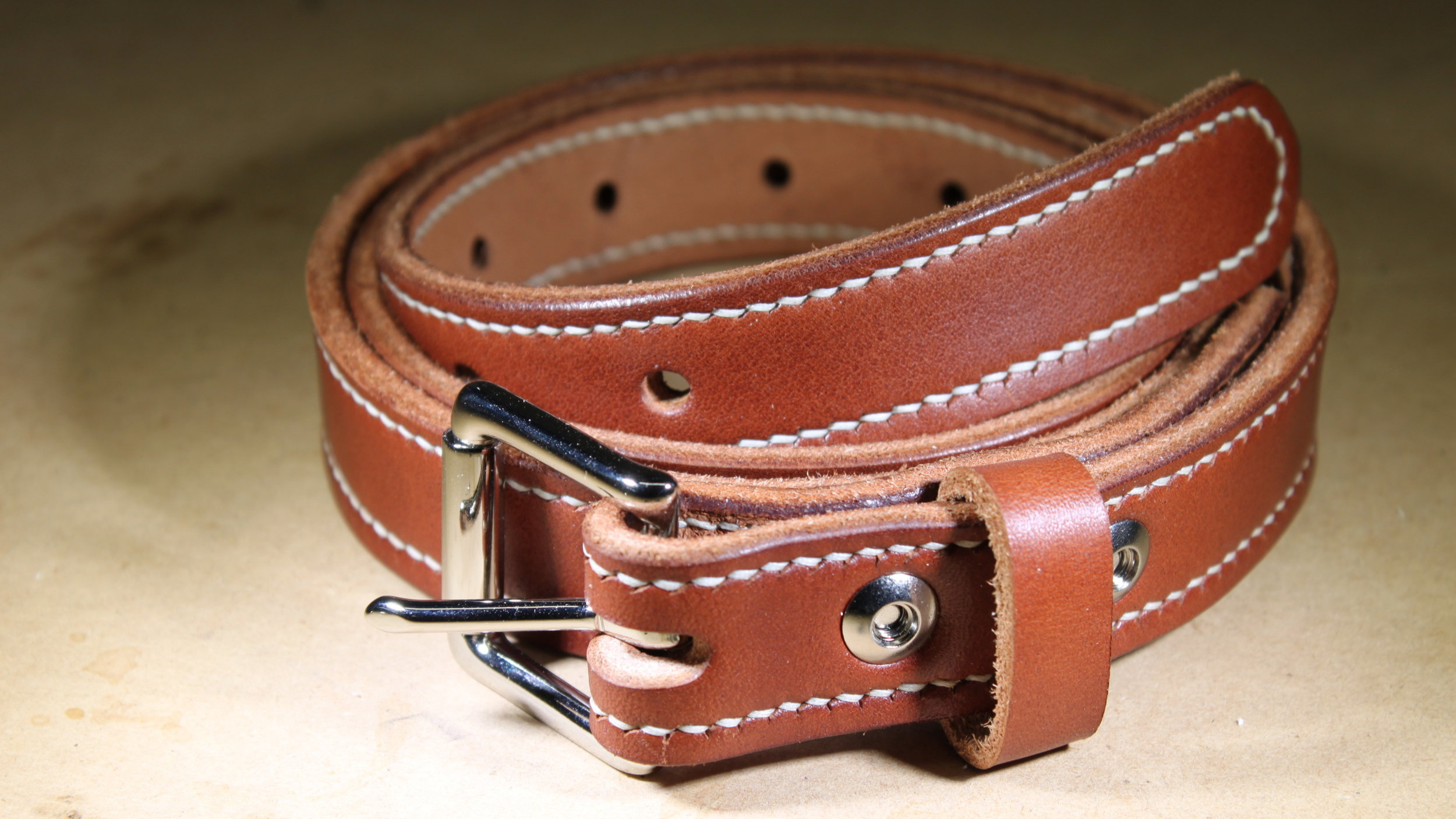Bridle Leather Belt | Wickett and Craig Full Grain Leather | Made in USA