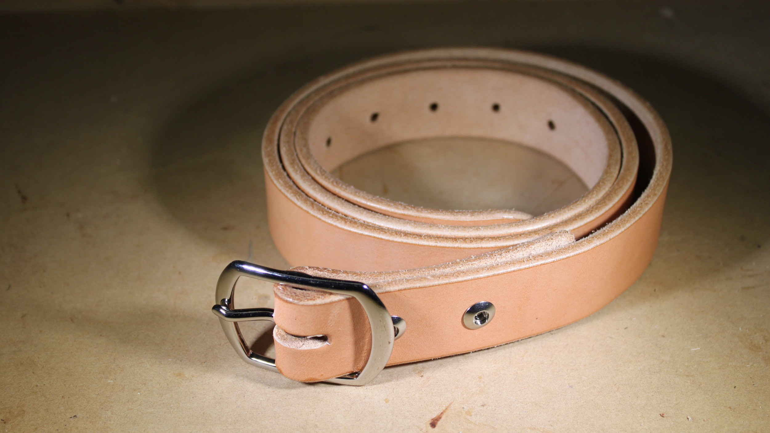 Thick Leather Belts Vegetable Tan | Full Grain | Made in USA