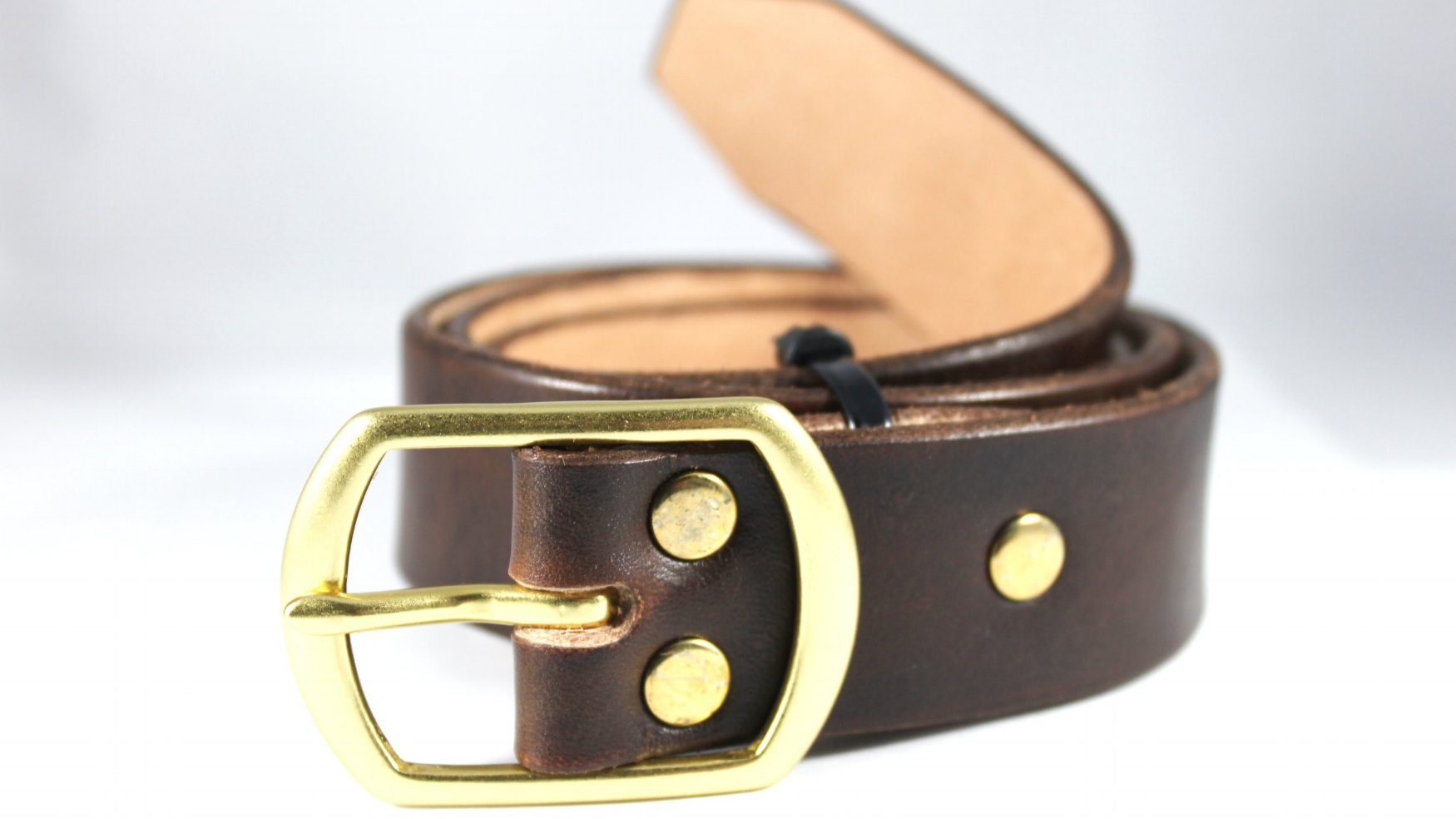 Brown Leather Belt | Handmade In USA | Full Grain Leather